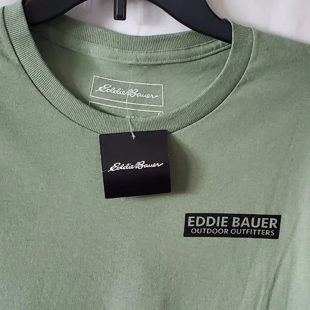 2 Eddie Bauer Outdoor Outfitters Men's Crew Shirts Size: S - Picture 3 of 3
